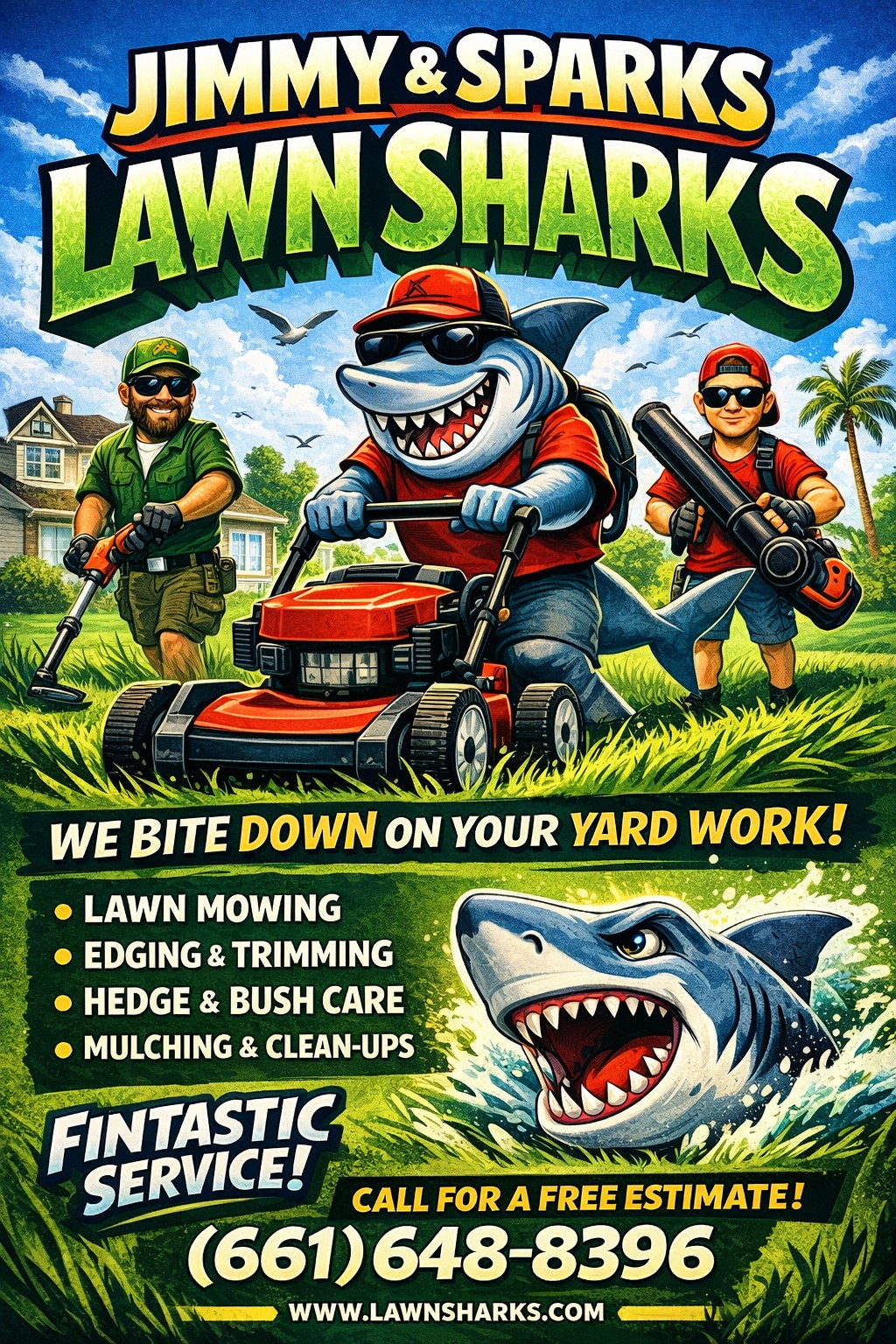 Jimmy and Sparks — Lawn Sharks founders